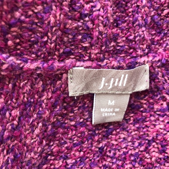 J.JILL BUTTON 3/4 SLEEVE TIE WAIST BUTTON SWEATER CARDIGAN - Picture 3 of 3